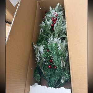 Two 3ft Flocked Tree